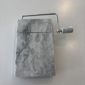 Great Heavy Gray Marble Wire Cheese Slicer Board w/ Extra Wires
